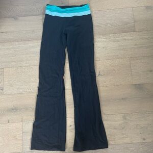 Lululemon black flare leggings Size 4
